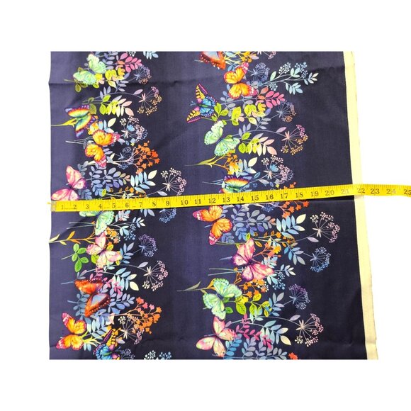 Butterfly Bliss Fabric By Elizabeth Isles For Studio 10 - 100% Cotton Print 44"x - Picture 5 of 10